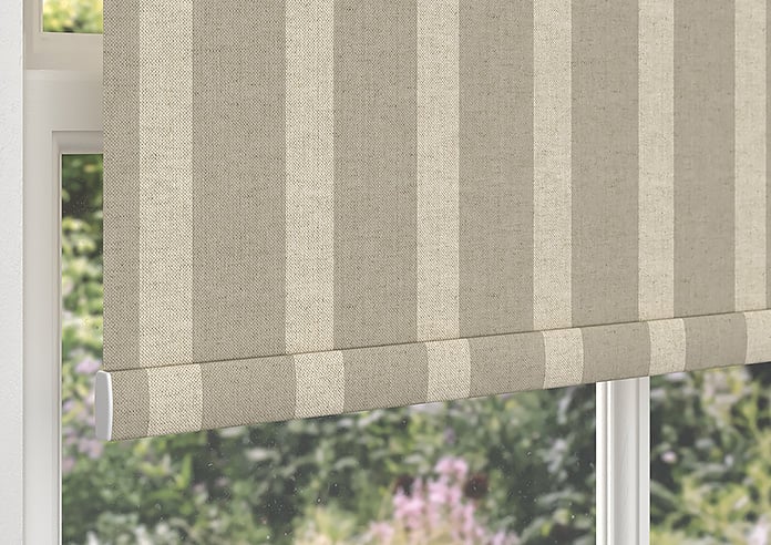 Emily Bond Parasol Stripe, Taupe - Roller Blind - Image 4